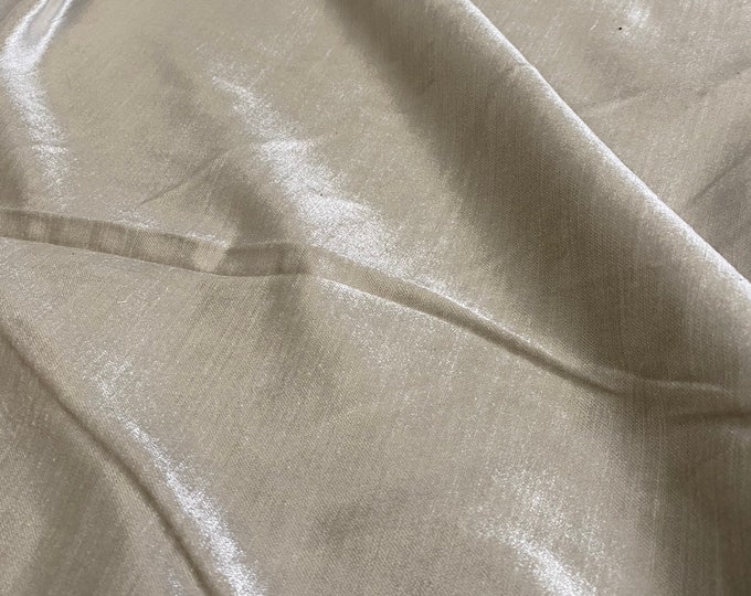 OYSTER Cotton Rayon Blend Velvet Upholstery Drapery Fabric By The Yard 54" Wide