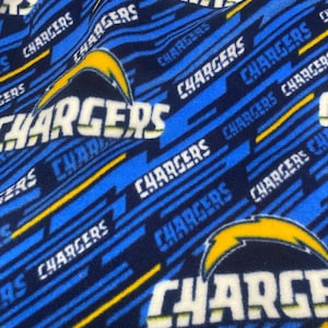 Chargers NFL Football sports warm cozy soft Fleece fabric