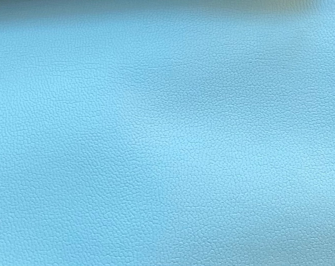 Vinyl Faux leather baby blue Soft Skin PVC Clothing / Upholstery  fabric by the yard 54" wide SHIPS FOLDED