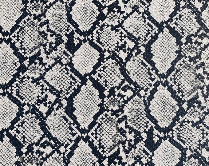 White Cobra Snake Embossed vinyl fabric sold by the yard 54” wide