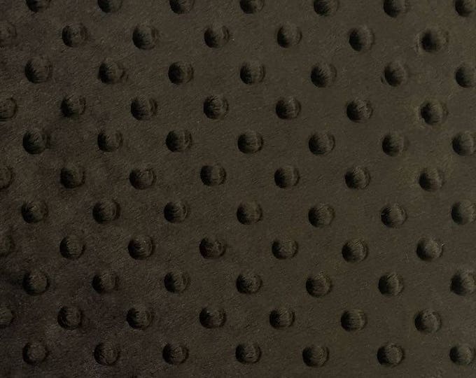 Dimple Dot dark brown  fabric per yard