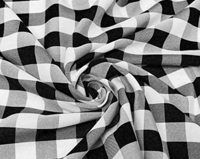 Black white Polyester Poplin Gingham Checkered rod Panels living room curtains home decor window treatments nursey valance