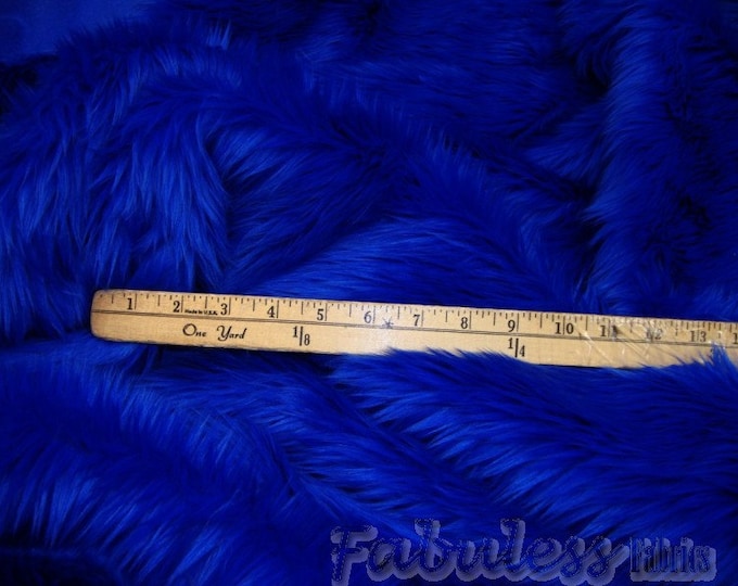 Faux fur Royal shaggy upholstery fabric per yard 60” wide