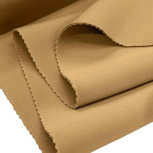 Gold Super Techno Fabric, 2mm Thick, Solid Colors, Sold by The Yard