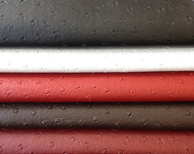 Ostrich Vinyl Fake leather Pleather Upholstery Vinyl fabric