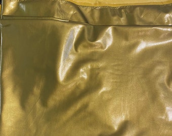 STRETCH Vinyl dark gold Wet Clothing fabric per yard 58” Wide sold by the yard