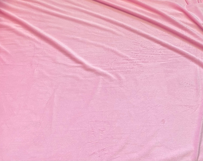 Pink solid minky Fabric / 58" Wide / Sold by the Yard
