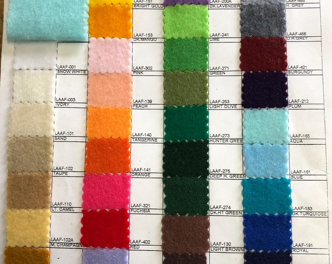 Felt Fabric for DIY Crafts, Sewing Decorations  Soft  Material for Costumes, Décor