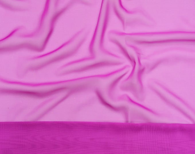Chiffon soft Sheer  60" Wide magenta  Faric By The yard  HOME DECOR