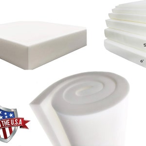Upholstery Foam Cushion Sheet 4&quot;x18&quot;x72&quot; Medium Density Support-Premium Quality- Sofa Cushion, Mattresses, Wheelchair, Poker Table