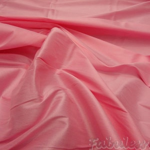 Bubble Gum Shantung Dupioni Faux Silk two tone fabric BY THE YARD 54&quot; wide