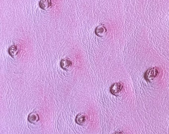 Ostrich/ faux vinyl Marine grade/ UV resistance waterproof Fabric-Pink