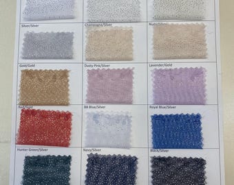 Sparkle Mesh Fabric with Glitter Options | Lightweight Sheer Mesh for Costumes, Dancewear, Décor & Crafts