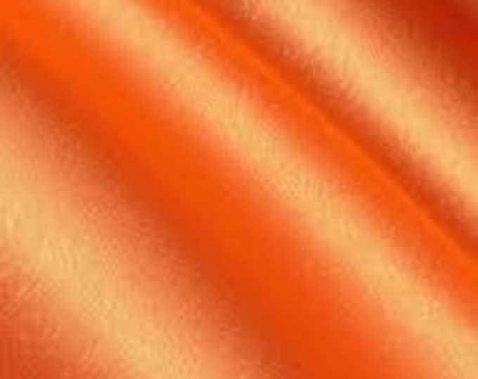 Orange Satin Crepe back Fabric 60" Wide Sold By the yard
