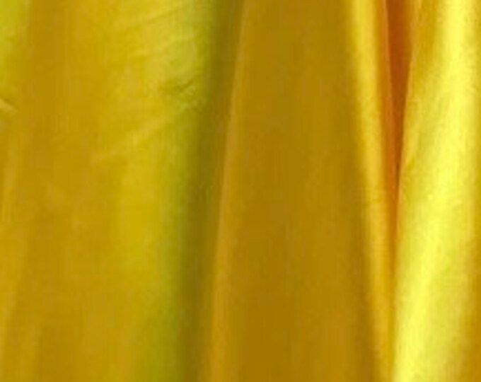 Yellow Stretch charmuse fabric siky light weight 60" wide