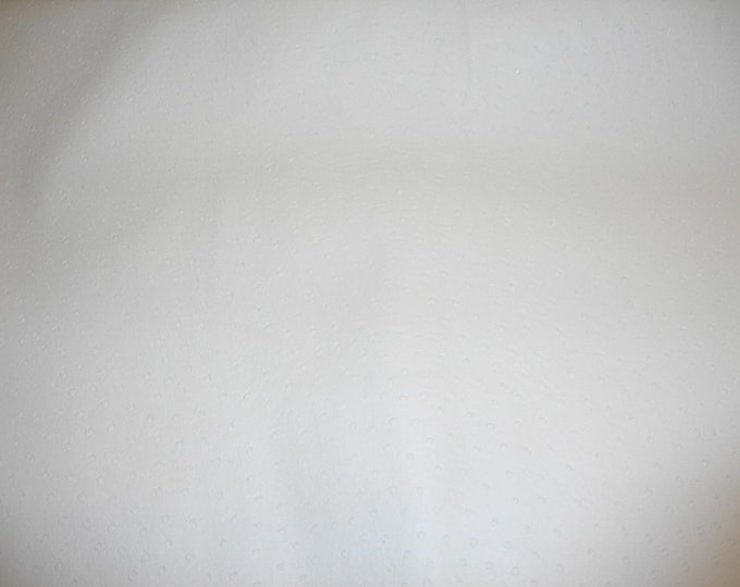 White Matte Ostrich Upholstery Vinyl fabric by the yard 58" Wide