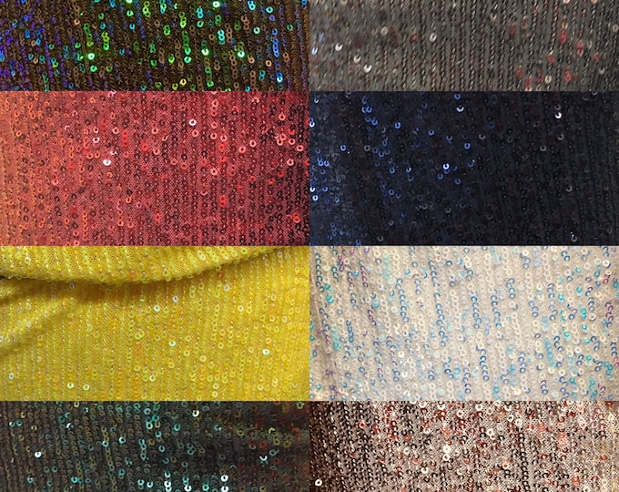 Pleated Glitz Sequin Mesh Fabric By The Yard