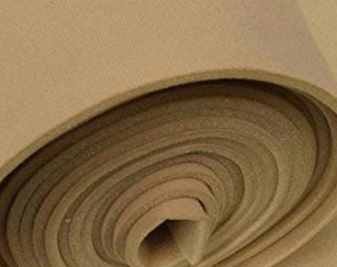 Foam Backed saddle tan Auto Pro Headlining 3/16" Fabric 108" x 60" rolled