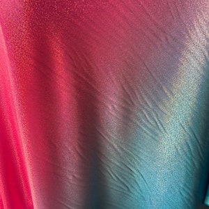 4-Way Stretch Abstract pink blue Mystique Spandex swimsuits dance Fabric by the yard 60 " Wide