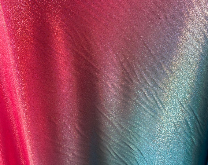 4-Way Stretch Abstract pink blue Mystique Spandex swimsuits dance Fabric by the yard 60 " Wide