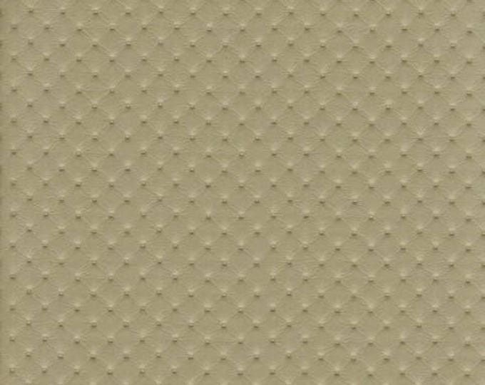 Vinyl Faux Leather taupe Perforated Distressed Upholstery Faux Leather vinyl fabric per yard
