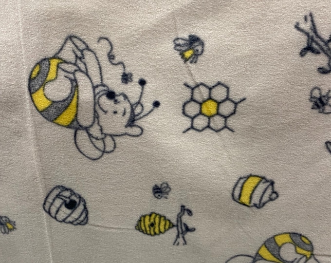 Winnie the pooh hive Fleece Polar By The Yard 60"  Licensed Products