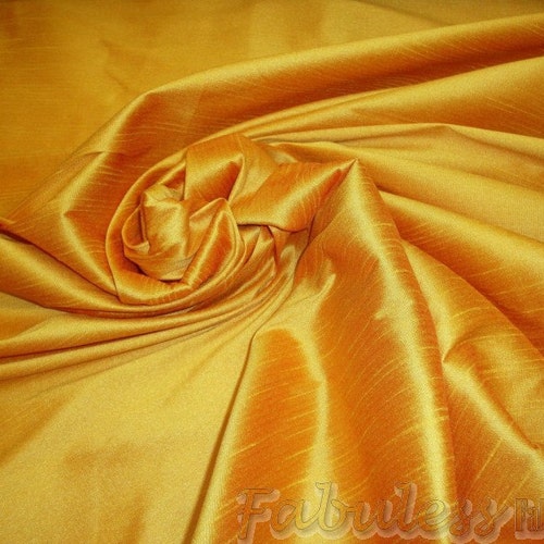 Charcoal Gray/Soft Gold Classical Shantung   /Dupioni