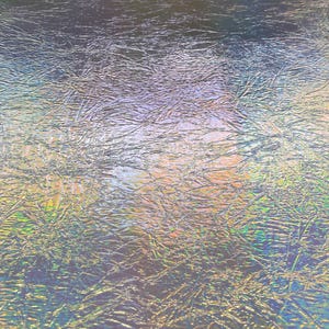 Holographic Gold Cracked metallic reflective Distressed vinyl upholstery craft fabric per yard 54" Wide image 1