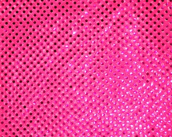 Sequin mesh neon pink, 45 inches width