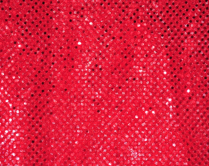 Red Small Dot Sequin 45 inches width sold by the yard Home Decoration