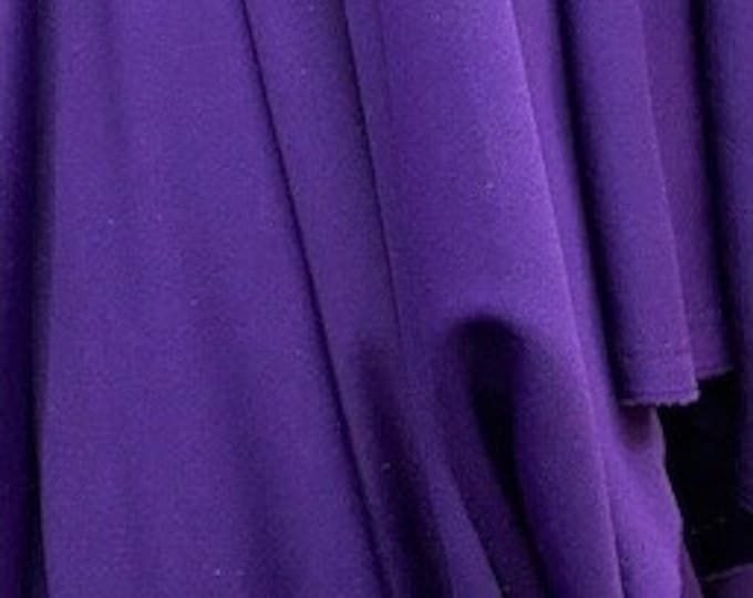 Purple Stretch Polyester Scuba  double Knit Fabric 60” wide