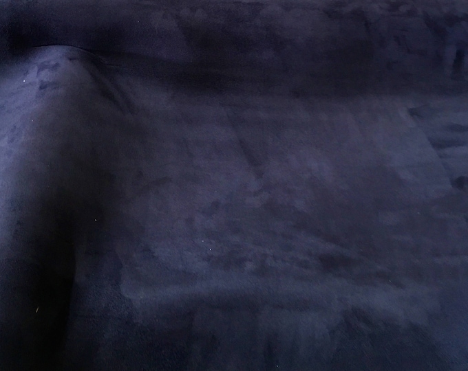 Navy Suede Stretch Headliner foam Backed Fabric 60" Wide by the yard