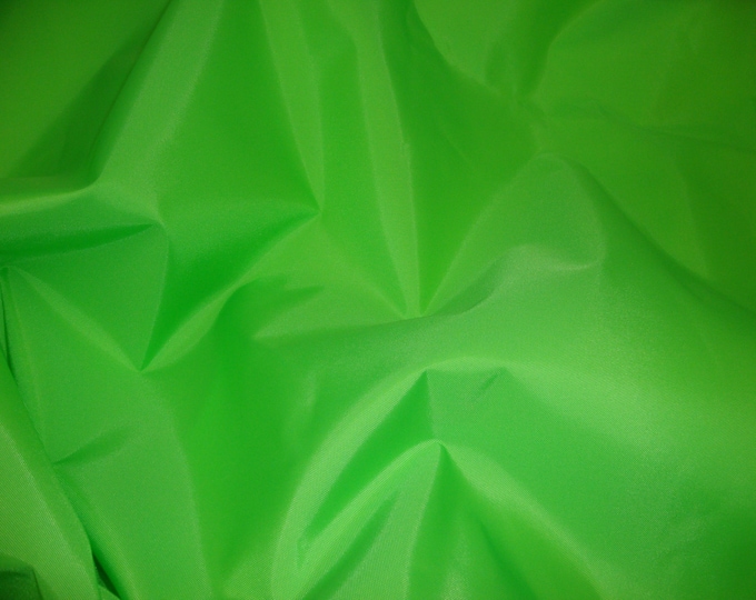 Lime  Packcloth 420 Denier Nylon Water Resistant 60" wide fabric per yard