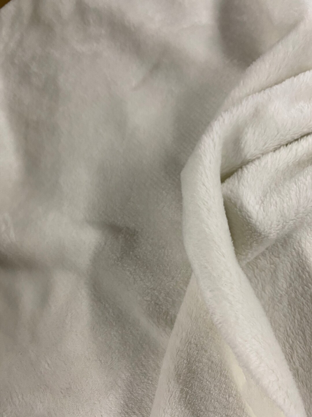 Off White Doublesided Minky Fabric SOLID Fabric / 58 Etsy