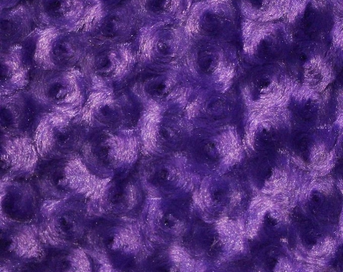 Purple Rose Bud  fabric per yard blanket throw lining 58" wide