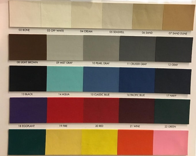 Seascape marine vinyl upholstery fabric UV RESISTANCE  heavy duty automobile, boats, RV