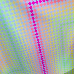 Neon multi mini diamond colors stretch Spandex fabric 60” wide sold by yard