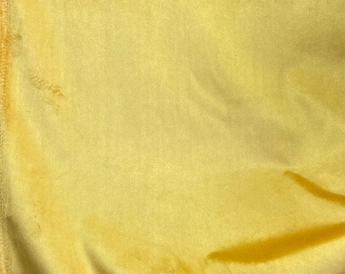 Yellow Royalty luxurious sheen velvet  for upholstery and drapery