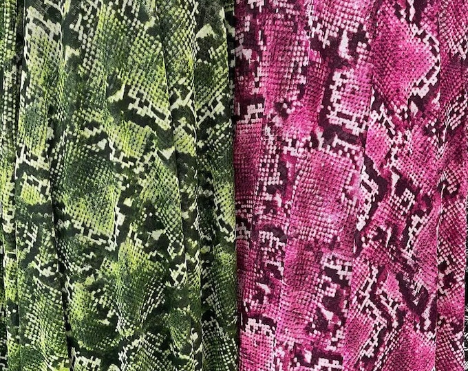 Snake Mesh Print fabric 4way stretch 60” wide 2 colors available. Mesh snake print fabric sold by yard