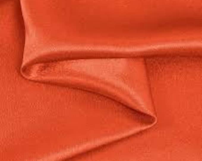 Rust Satin Crepe back Fabric 60" Wide Sold By the yard