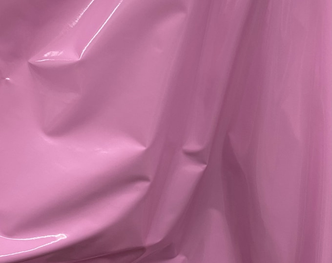 Pink Vinyl Fetish Wet Clothing fabric per yard 54" Wide sold by the yard