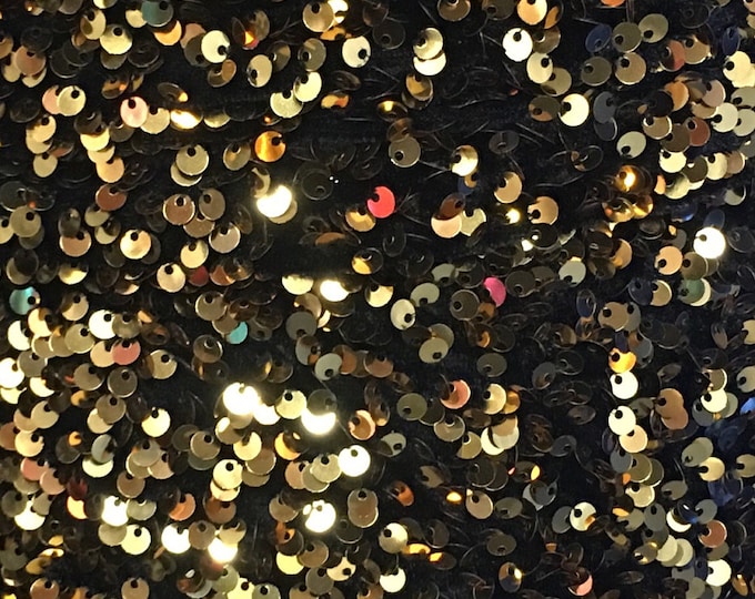 Sequin Stretch Velvet 4-Way stretch apparel fabric by the yard 60" Wide