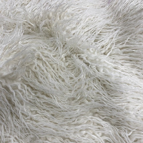 Mongolian Sheepskin Long Hair Llama Faux Fur Fabric Shaggy - Etsy