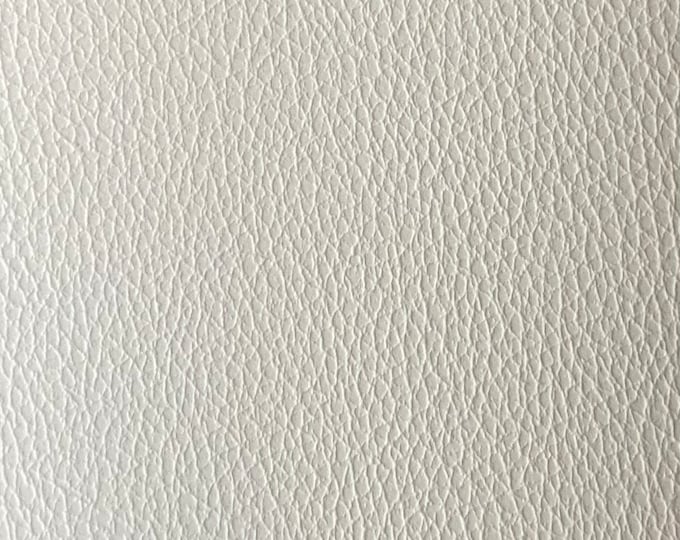 Oxford white Palma premium automotive  upholstery faux leather vinyl 54" Wide Sold BY THE YARD