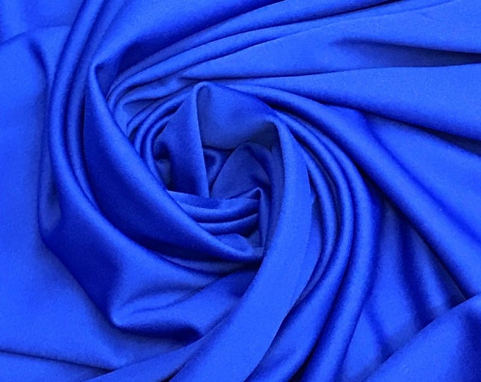 Royal Polyester Scuba double Knit clothing Fabric