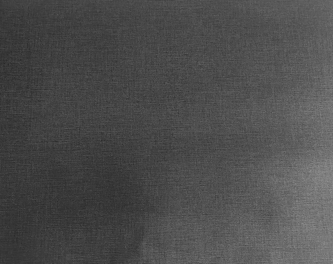 Zenith Dusk Linen Textured faux leather the yard fabric 54” wide