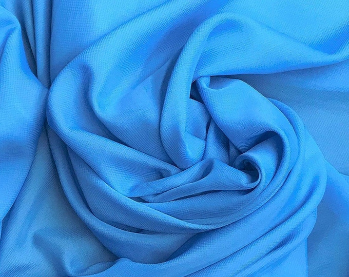 Turquouise Sheer High Multi Chiffon Solid Fabric, 100% Polyester 58/59" Wide, Sells by The Yard