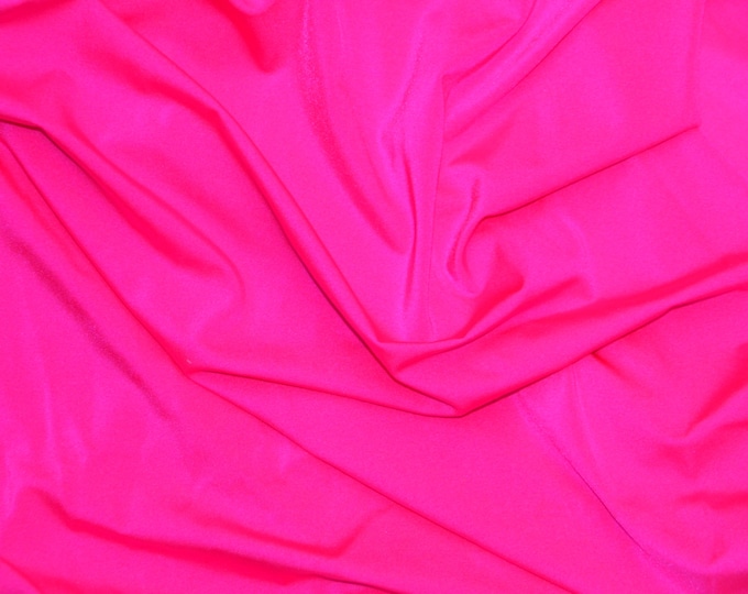 fuchsia Spandex  Nylon fabric per yard 60" wide swim dance