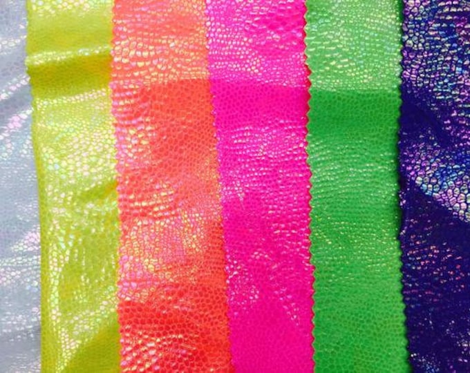 Venom snake multi hologram  spandex 4 way stretch fabric