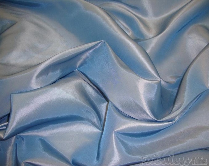 Taffeta SKY BLUE Dress Drapery Taffeta fabric sold BTY 60" Wide